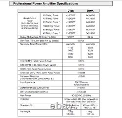 BlastKing D10K 4 Channel 10000 Watts Class-D Professional Power Amplifier