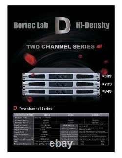 Bortec Lab 3200 Watt Stereo 1u Hi Density Professional Power Amplifier