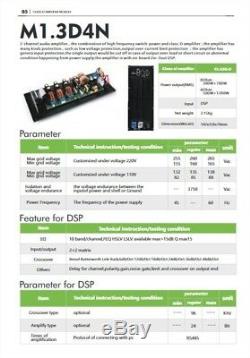 Bortec Lab DSP 2-Channel 1200w + 500w Professional Plate Amplifier