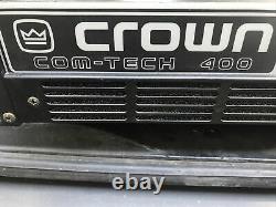 CROWN COM-TECH 400 Professional Stereo Power Amplifier