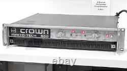 CROWN MACRO-TECH 600 2-Channel Professional Power Amplifier #J16SL