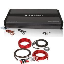 CRUNCH PD4000.4 4000W 4-Channel Pro Power Class AB Car Amplifier + Amp Kit