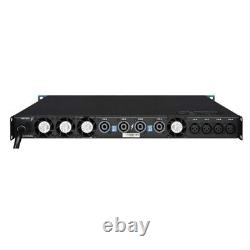 CVR Audio D-1004 BLACK Professional Power Amplifier 1 Space 1000 Watts x4 at 8
