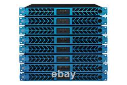 CVR Audio D-1504 BLUE Professional Power Amplifier 1 Space 1500 Watts x 4 at 8