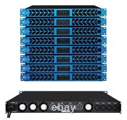 CVR Audio D-2004 BLUE Series Professional Power Amplifier 1 Space 2000 Wx4 at 8
