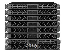 CVR Audio D-802 BLACK Professional Power Amplifier 1 Space 800 Watts x 2 @ 8-Ohm