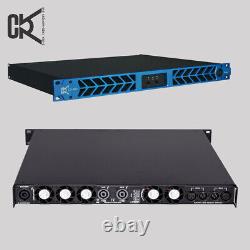 CVR Audio D-802 BLUE Professional Power Amplifier 1 Space 800 Watts x 2 at 8-Ohm