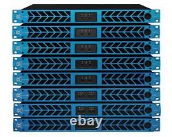 CVR Audio D-802 BLUE Professional Power Amplifier 1 Space 800 Watts x 2 at 8-Ohm