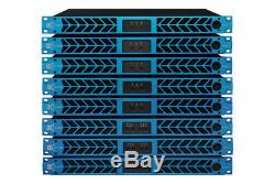 CVR D-1004 Series Professional Power Amplifier 1 Space 1000 Watts x4 at 8 BLUE
