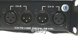 CVR D-3002 Series Professional Power Amplifier One Space 3000 Watts x2 at 8 BLK