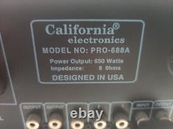 California electronics PRO-688A DIGITAL STEREO ECHO MIXING AMPLIFIER