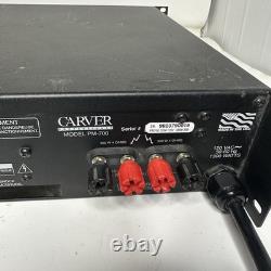 Carver PM-700 Professional Power Amplifier 700W Rack Amp Powers On