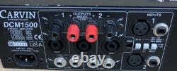 Carvin DCM 1500 Pro Audio Power Amplifier 1500 Watt Power Amp Rack Tested