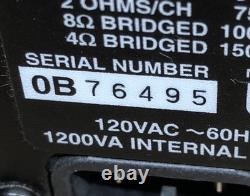 Carvin DCM 1500 Pro Audio Power Amplifier 1500 Watt Power Amp Rack Tested