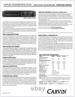 Carvin DCM1500 Power Amp 2-Channel 1500-Watt Professional Amplifier Series #2140