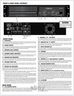 Carvin DCM1500 Power Amp 2-Channel 1500-Watt Professional Amplifier Series #2140