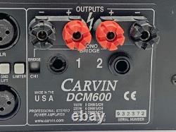Carvin DCM600 600W Power Amplifier Rackmount 2-Channel Made In USA Pro Audio