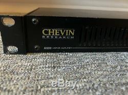 Chevin Research A500 Professional Stereo Power Amplifier Pa Slave Amp 1u
