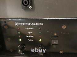 Crest Audio 8001 Professional Power Amplifier with Unitec Rack Mount Road Case
