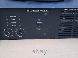 Crest Audio 9001 6000-Watt 2-Channel Power Amplifier Fully working