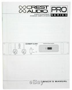 Crest Audio PRO8200 Pro 8200 4500 Watt Professional Amplifier Power Amp