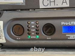 Crest Audio Power Amplifier 5000 Watts Pro-LITE 5.0 Professional +Speakon & Case