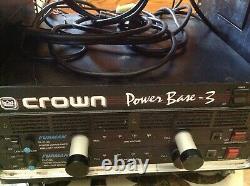 Crown 550 Watt, power base 3 Professional Stereo AMP DJ Live sound