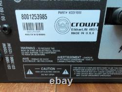 Crown Audio CDi 1000-2-Channel Professional Power Amplifier Great Condition