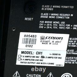 Crown Audio CH1 Contractor Series Professional 2-Channel Power Amplifier