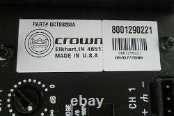 Crown CTS-8200 8-Channel Professional Power Amplifier #1919
