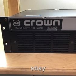 Crown Com-Tech 1600 Professional Power Amplifier Amp 800 WithCH Tested for Power