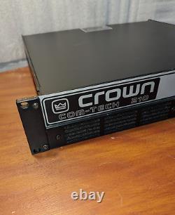 Crown Com-Tech 210 Professional Power Amplifier Power On