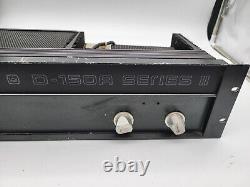 Crown D-150A Series II 2-Channel Professional Power Amplifier, NO POWER Repair