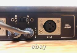 Crown D-75 2 Channel Power Amplifier 120V Pro Audio Studio Amp Hi/Fi Audiophile