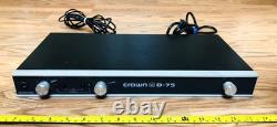 Crown D-75 2 Channel Power Amplifier 120V Pro Audio Studio Amp Hi/Fi Audiophile