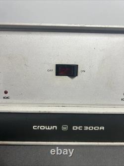 Crown DC300A Vintage Power Amplifier Tested Working Rackmount Classic Pro Amp
