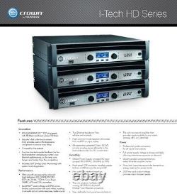 Crown I-TECH IT9000 ITECH 9000HD IT 9000 HD Professional Power Amplifier #1972