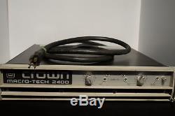 Crown Macro Tech 2400 Pro Audio Stereo Amplifier