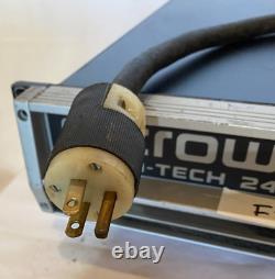 Crown Macro-Tech 2400 Pro Power Amplifier pulled from workingsystem passes audio