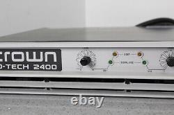 Crown Macro-Tech 2400 Professional Power Amplifier XLR Input Card Included