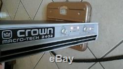 Crown Macro Tech 2402 Pro Amplifier Great Condition CROWN 2402 Amplifier///USA