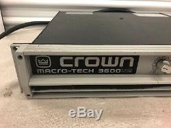 Crown Macro-tech 3600vz Pro Audio Amplifier