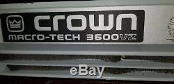 Crown Macro-tech 3600vz Pro Audio Amplifier