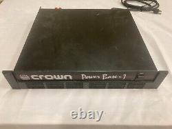 Crown Power Base 1 2 Channel Pro Audio Amplifier. TESTED/WORKING
