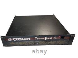 Crown Power Base 2 PB2 Channel Pro Audio Amplifier