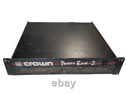 Crown Power Base 2 PB2 Channel Pro Audio Amplifier