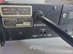 Crown Power Base 2 PB2 Channel Pro Audio Amplifier