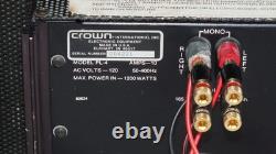 Crown Power Line Four Professional Power Amplifier Audiophile 165WPC Working VID