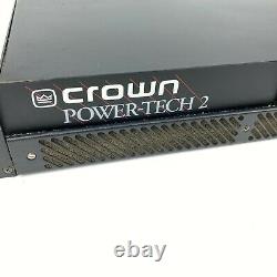 Crown Power-Tech 2 Professional Rack Mount Power Amplifier Tested & Working