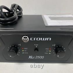 Crown Pro Audio XLi2500 1500 Watt 2 Channel DJ/PA Power Amplifier Amp XLI 2500